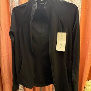 Athleta Black Utility Jacket with High Collar